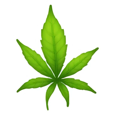 Weed leave with smile sticker