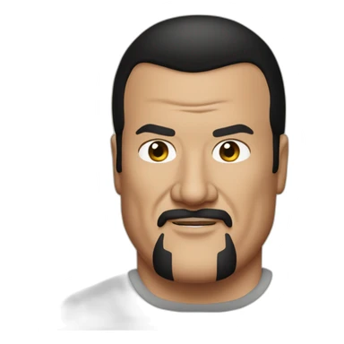 steven-seagal cartoon wearing tee sticker