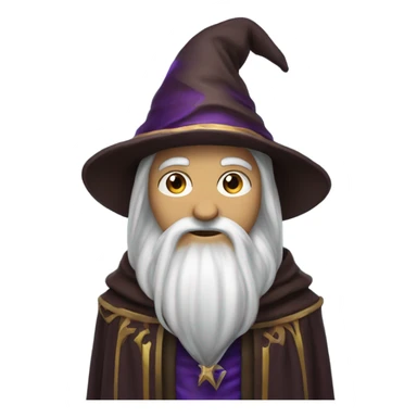 a wizard with magician vibe wearing cloak  sticker