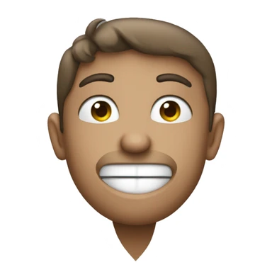 Un emoji de una carita con corazones grises y una J sticker