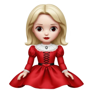 Annabelle doll from The Conjuring movie sticker