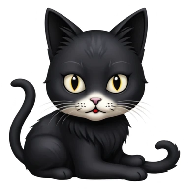 Goth cat get tattooed sticker