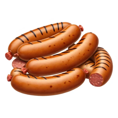 sausages cutted in litte slices sticker