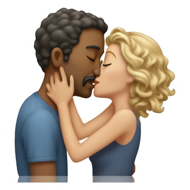 Man kissing wome sticker