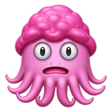 pink slime monster sticker