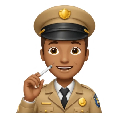 bus conductor whistle sticker