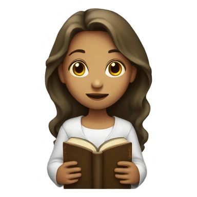 Girl with bible in arms sticker