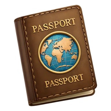 Travelling passport sticker