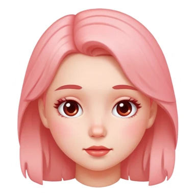 Blushed girl sticker