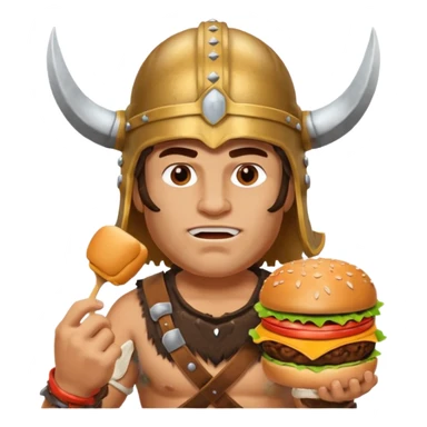Burger Barbarian sticker