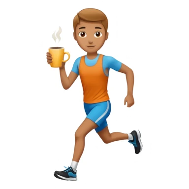 Morning Coffee Runner sticker
