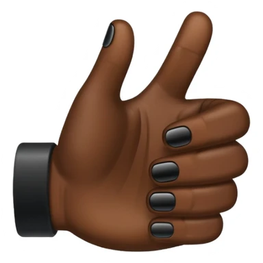 Black thumbs up  sticker