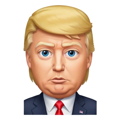 photorealistic Donald Trump sticker