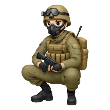 soldier-crouching-with-tactical-mask sticker