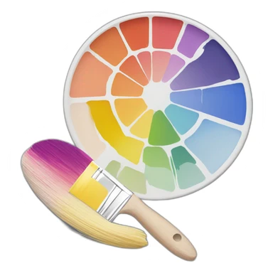 paint palette sticker