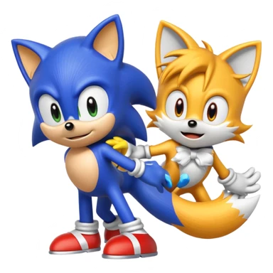 Sonic the hedgehog 2 tails sticker
