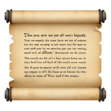 Scroll with quote
 sticker