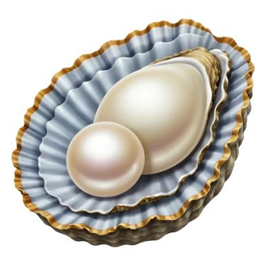 pearl in oyster sticker