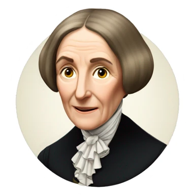 George Eliot (real name Mary Ann Evans) british writer sticker