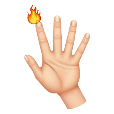 trigger finger hand sticker
