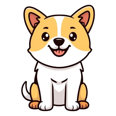Dog shocked sticker