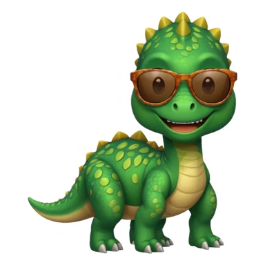 dinosaur wearing sunglasses sticker
