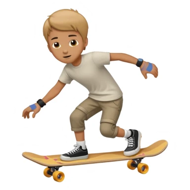 Cool guy on a skateboard  sticker