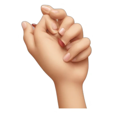 biting fingernails sticker