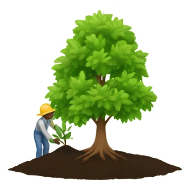 planting a tree sticker