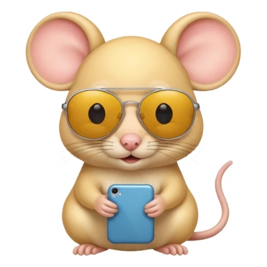 yellow haired mice with sunglasess sticker