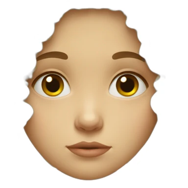sad curly russian girl sticker