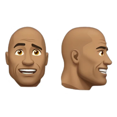 dwayne the rock johnson raised eyebrow meme sticker