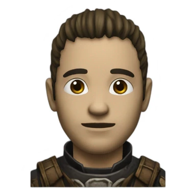 the main character (Unnamed) of the computer game Gothic 2 sticker