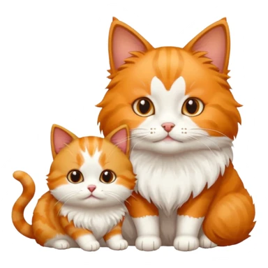 cat eating small dog sticker