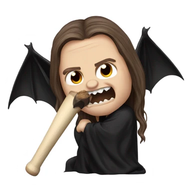 ozzy osbourne biting a bat sticker
