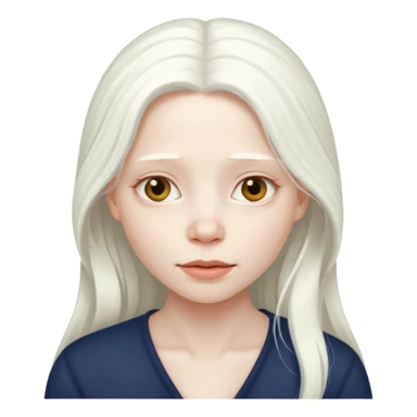 Albino woman sticker