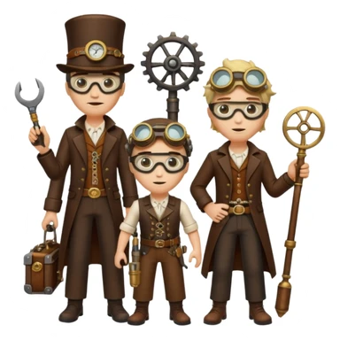 Steampunk Inventors sticker