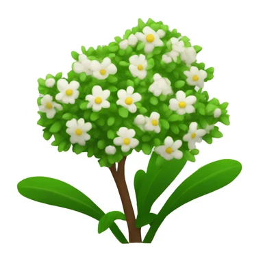Bushes and flower  sticker
