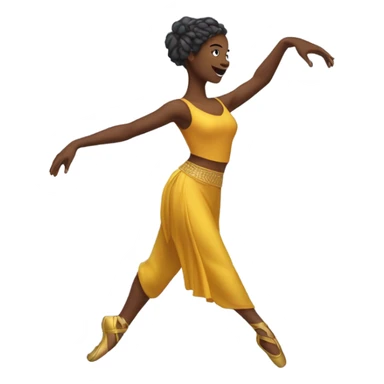 One armed female dancer sticker