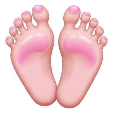 pink baby feet sticker