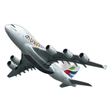 An airbus a380 sticker