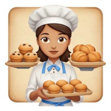 Street Baker woman  sticker