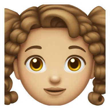 Girl that is hello kitty brown hair  sticker