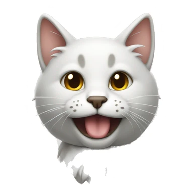 Un gato con alas  sticker