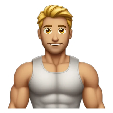 muscle-man-with-tight-shirt sticker