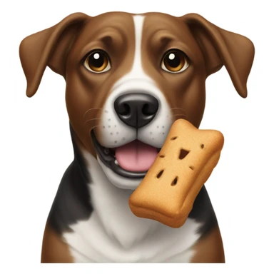 Dog wearing goodie sticker