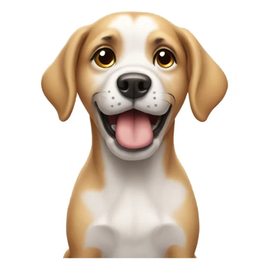 Dog saying no sticker