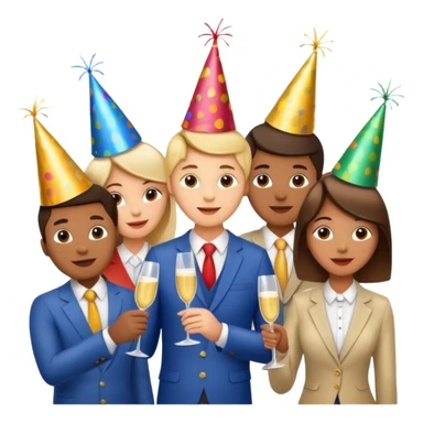 Birthday celebration at work with no phone sticker