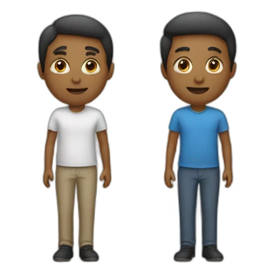 two persons speaking sticker