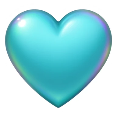 Cœur turquoise sticker